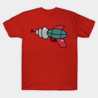 Red Gray Space Gun T-Shirt